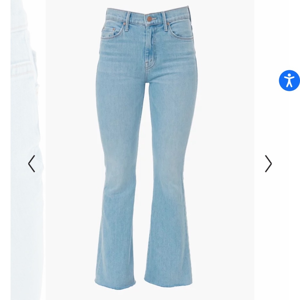 MOTHER DENIM the weekender fray jeans in color mentally elsewhere